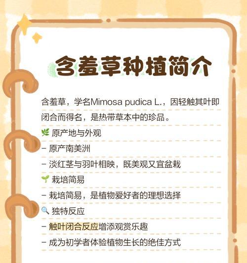 含羞草养护指南（轻松养护含羞草，让它羞涩不再）
