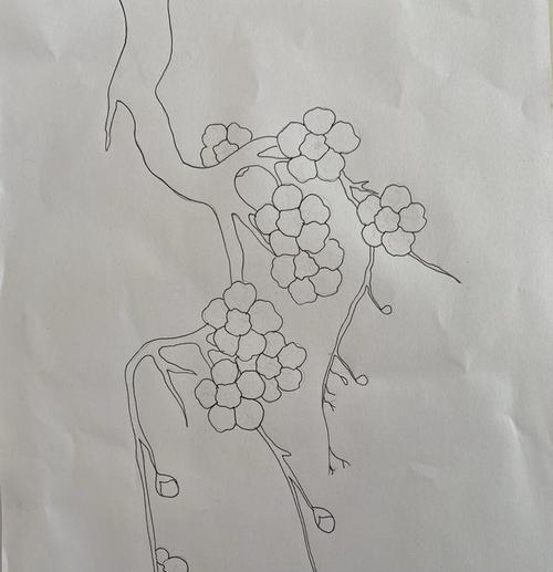 描绘梅树梅花的艺术之美（用画笔展现梅花树的静美与生机）